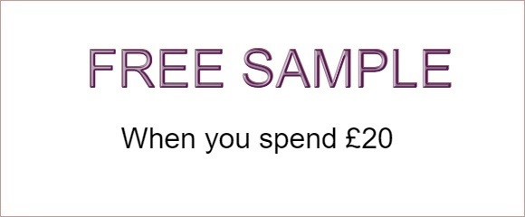 Free sample when you spend £20